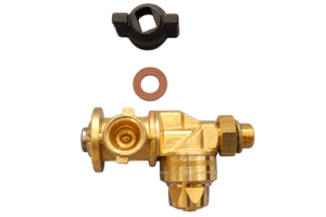 Compleet dophouder set links (zwart)
